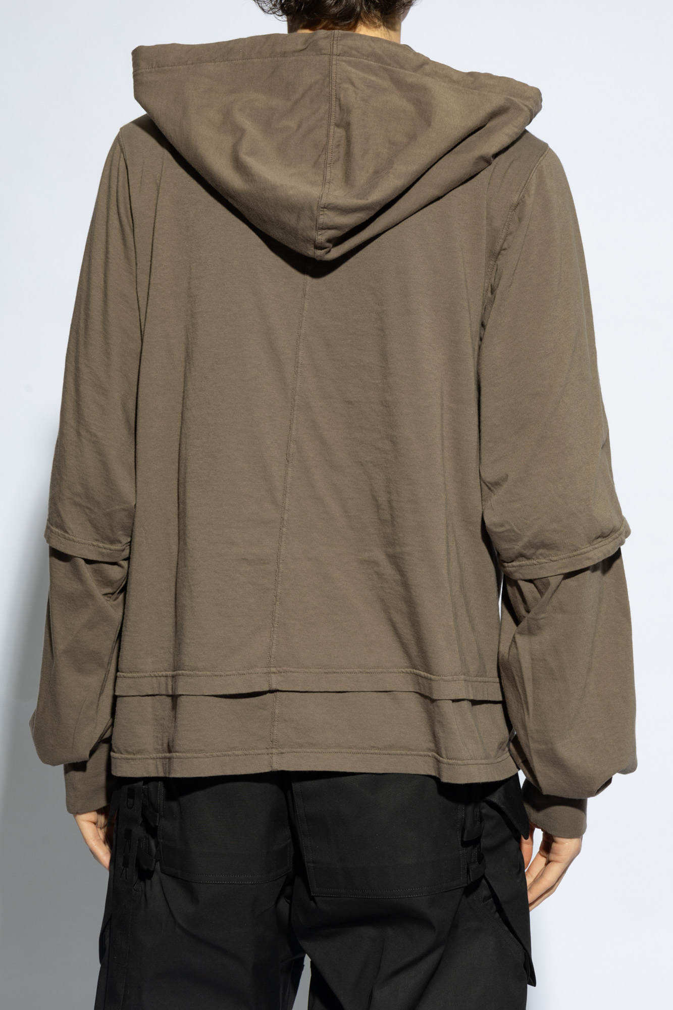 DRKSHDW | HUSTLER HOODIE DUST (RN) パーカー Rick Owens DRKSHDW Tommy Hustler Hoodie in Dust SS25